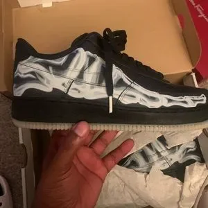 Nike | Shoes | Nike Air Force Skeleton Black 28 | Poshmark